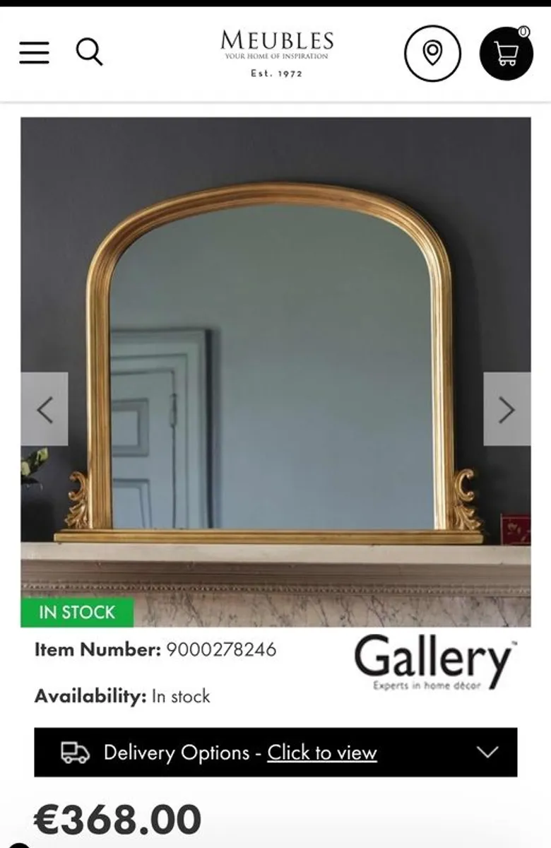 Large gold Mirror - Image 3