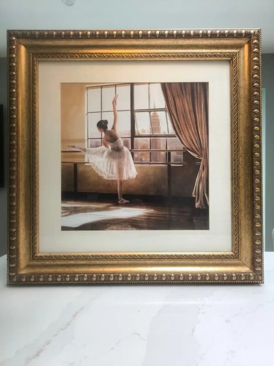 Elegant Framed Ballet Prints.Set of 2 - Image 2