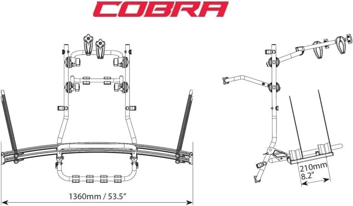 Menabo Cobra Rear Bicycle Carrier – - Image 3
