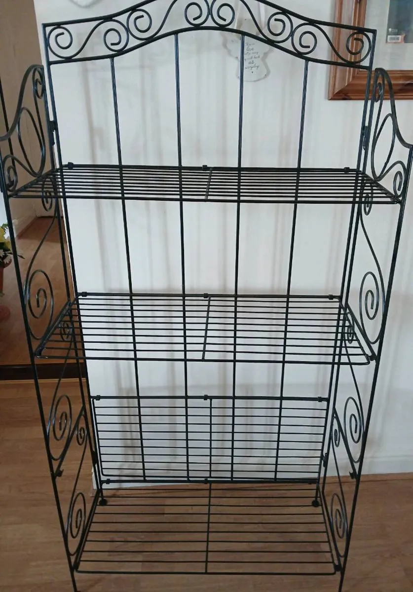 Heavy folding steel rack.