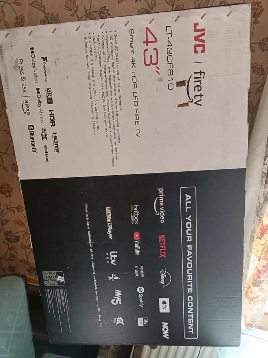 43-inch Smart 4K Ultra HD HDR LED JVC TV - Image 4