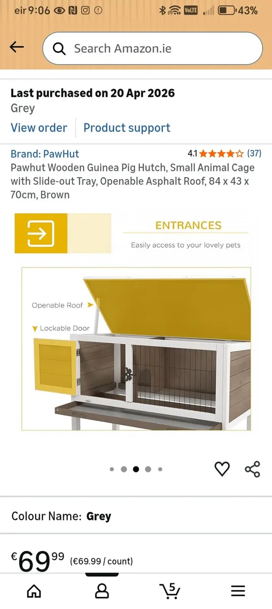 Rabbit/Guinea pig hutch - Image 2