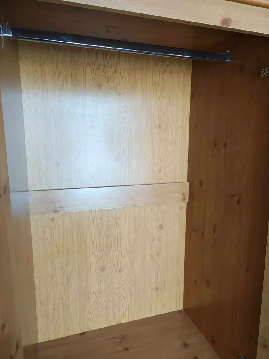 Large Solid Pine Wardrobe with Drawers - Image 3