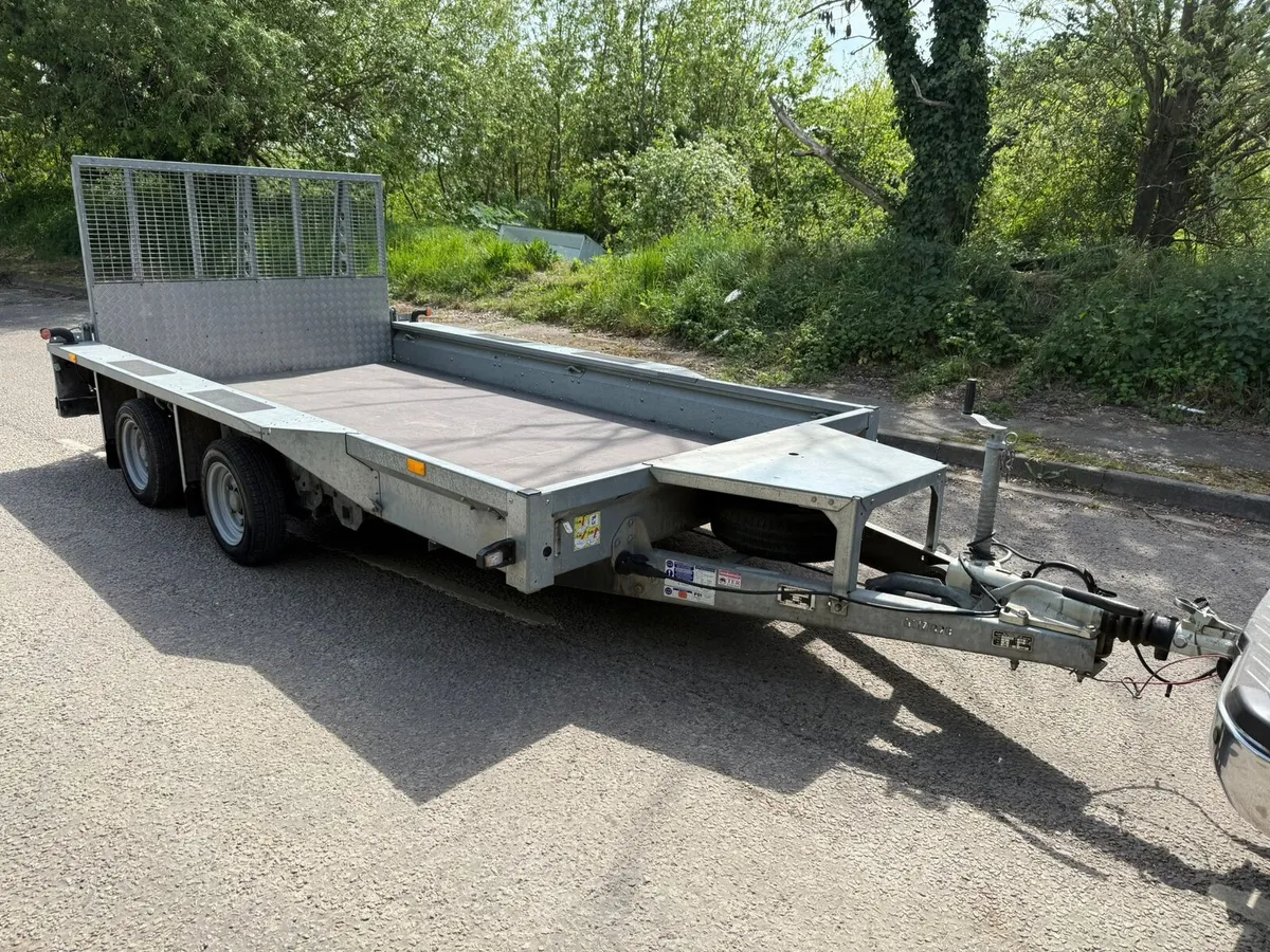 Ifor williams 12ft plant trailer - Image 1