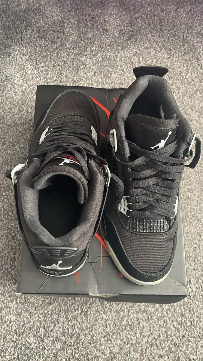 Jordan 4 Black Canvas - Image 2
