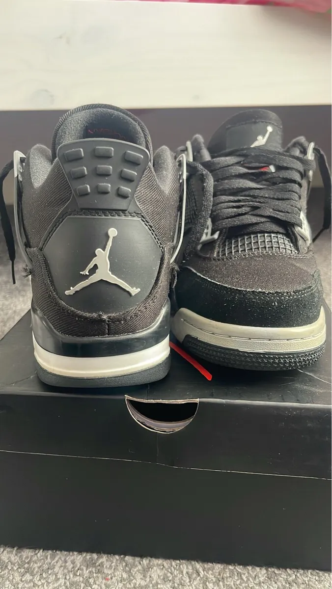 Jordan 4 Black Canvas - Image 3