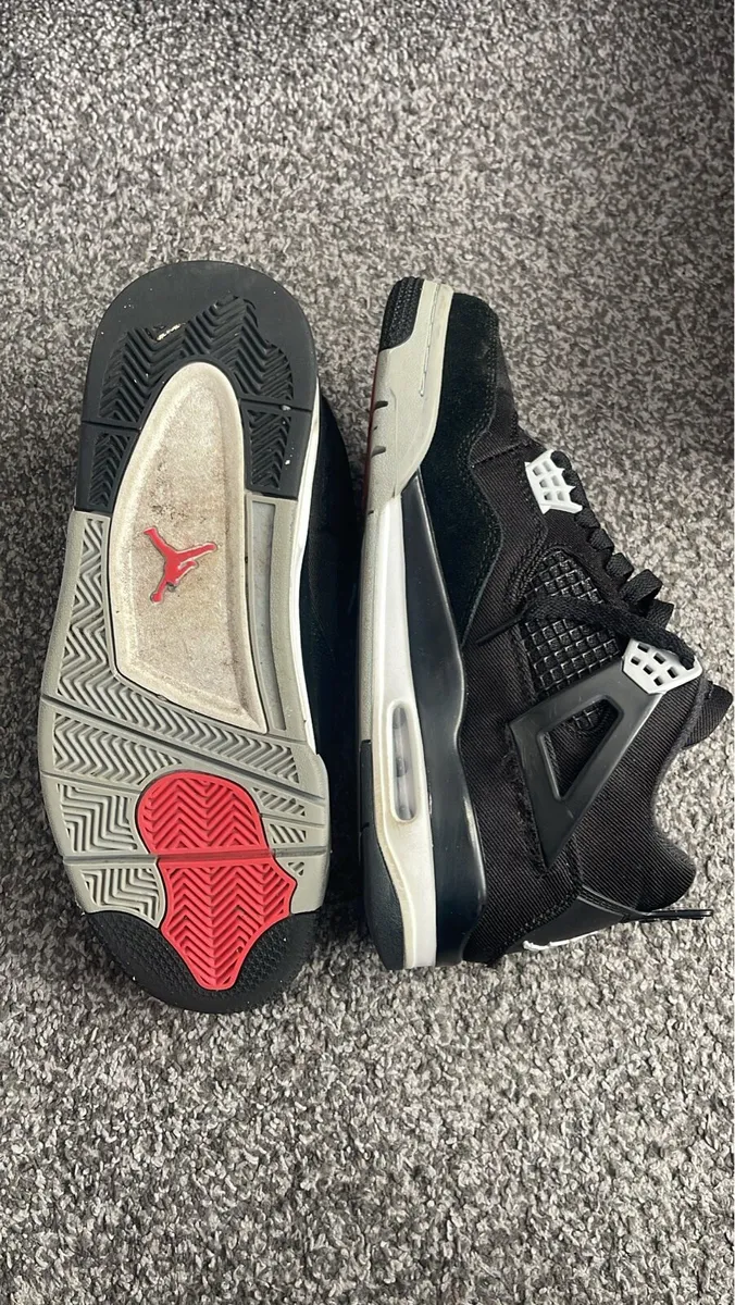 Jordan 4 Black Canvas - Image 4