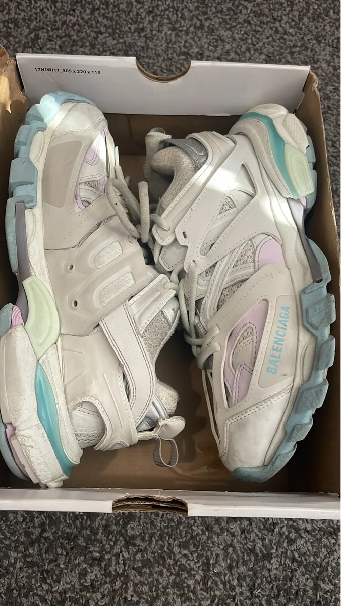 Balenciaga Track ‘White Purple Blue’ - Image 1