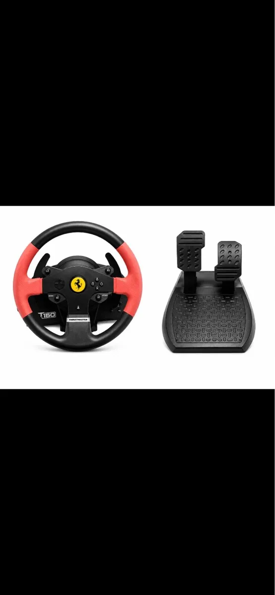 Thrustmaster T150 Ferrari racing wheel+ pedals PS4 - Image 1