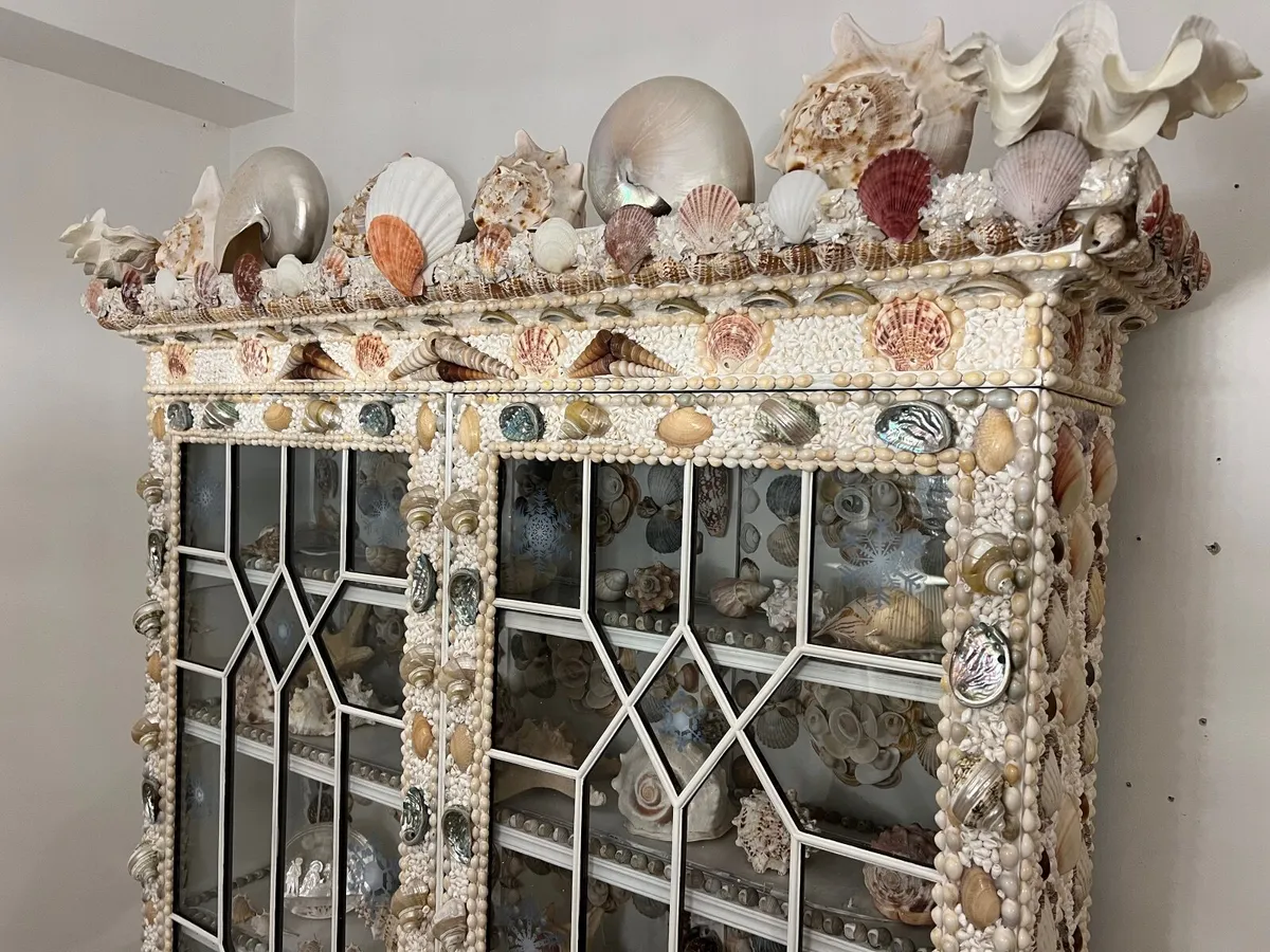 Antique seashells cabinet - Image 2