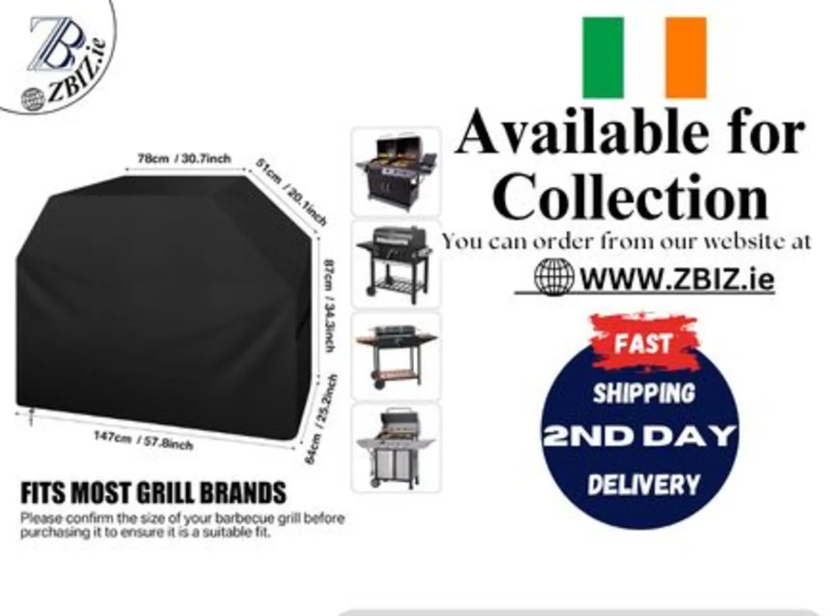 Heavy Duty BBQ Cover Windproof Outdoor Use - Image 1