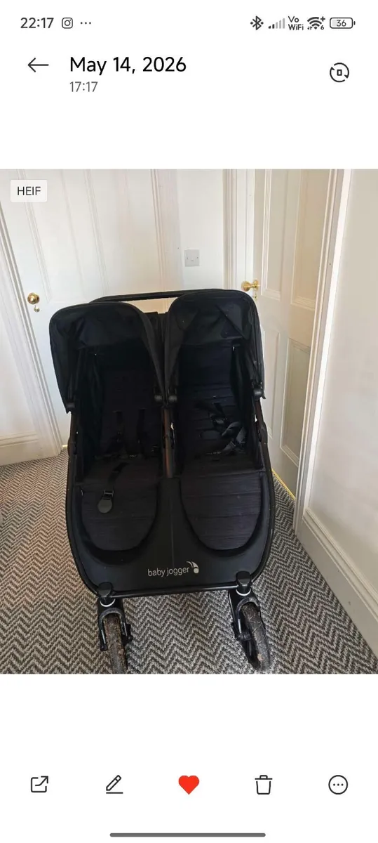 Baby equipment, buggy and car seat, twin buggy,cot - Image 3
