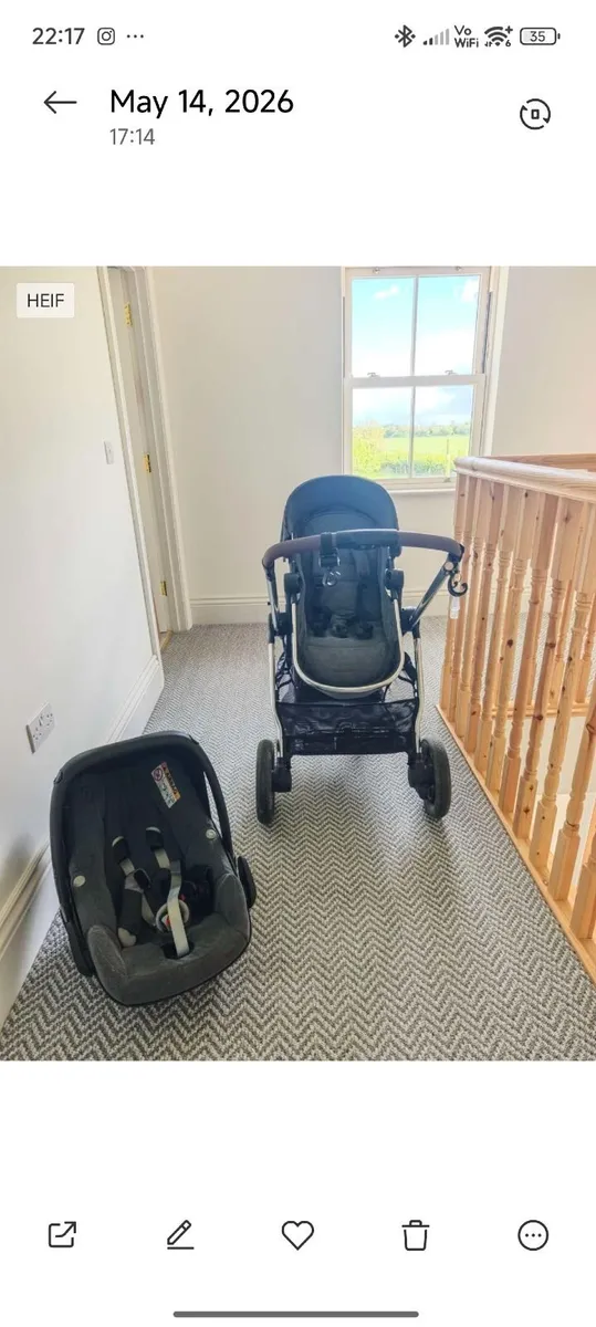 Baby equipment, buggy and car seat, twin buggy,cot - Image 4