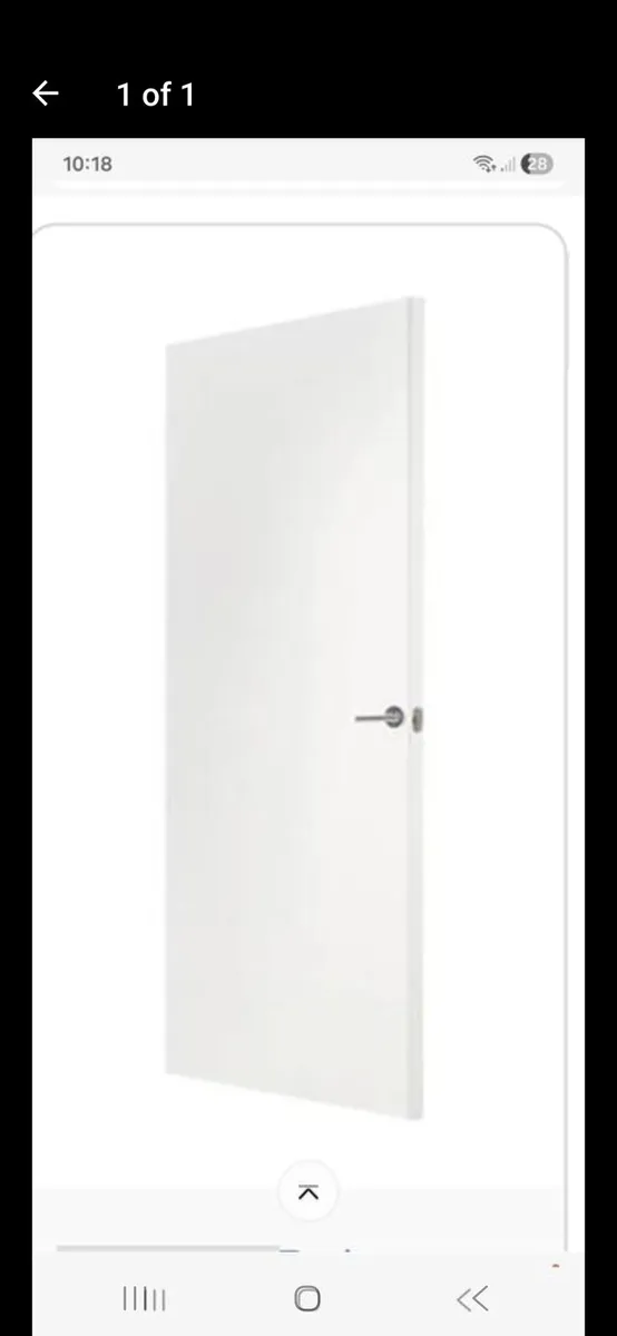 White Flush Door 78x30