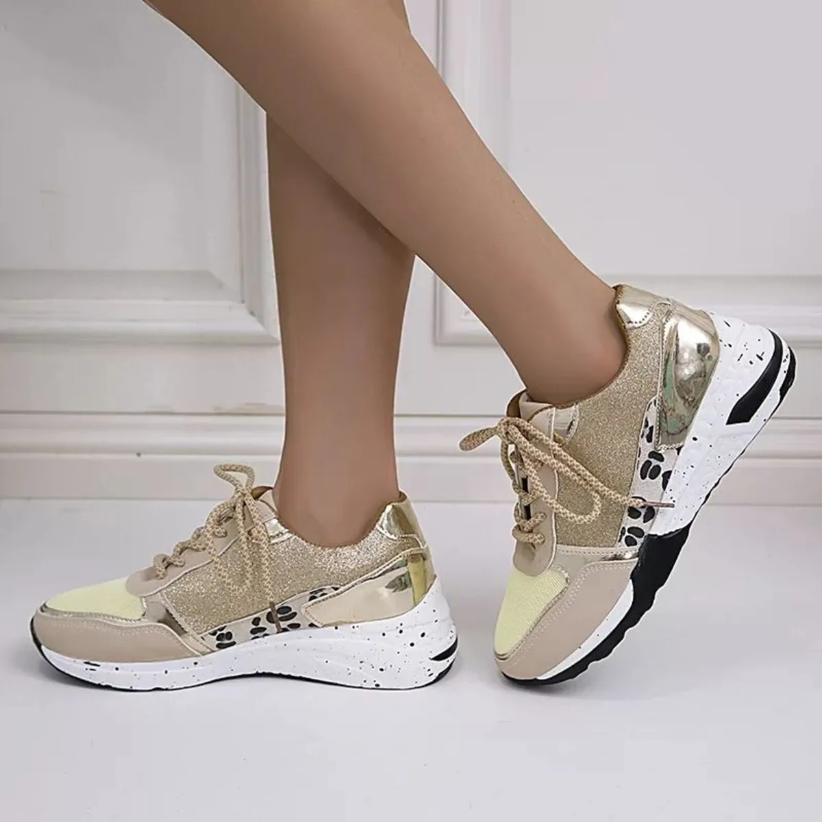 Golden sneakers ( women ) - Image 4