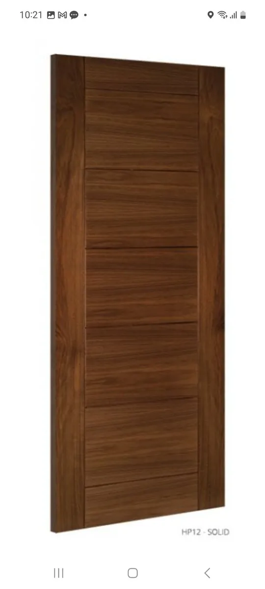 Deanta Walnut Hp18 door 80x34 - Image 2