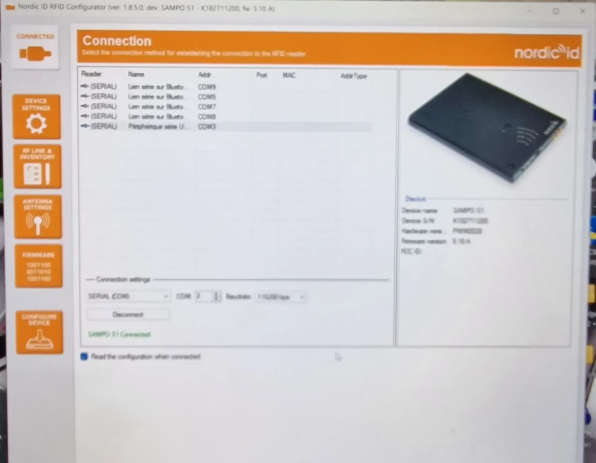​Nordic ID Sampo S1 UHF RFID Reader - 1W High Perf - Image 4