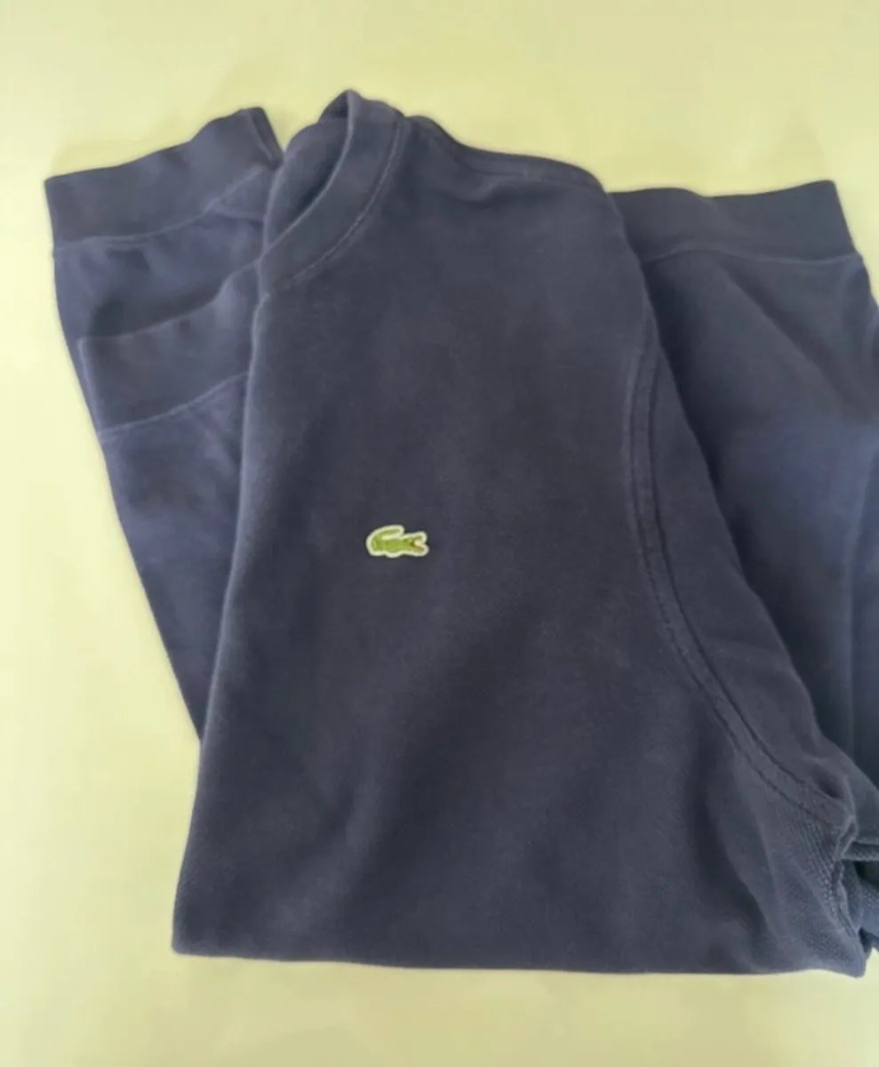 Men’s Navy Lacoste Sweater - Image 1