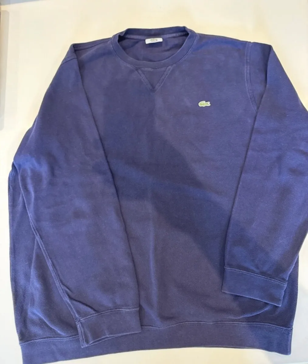 Men’s Navy Lacoste Sweater - Image 2