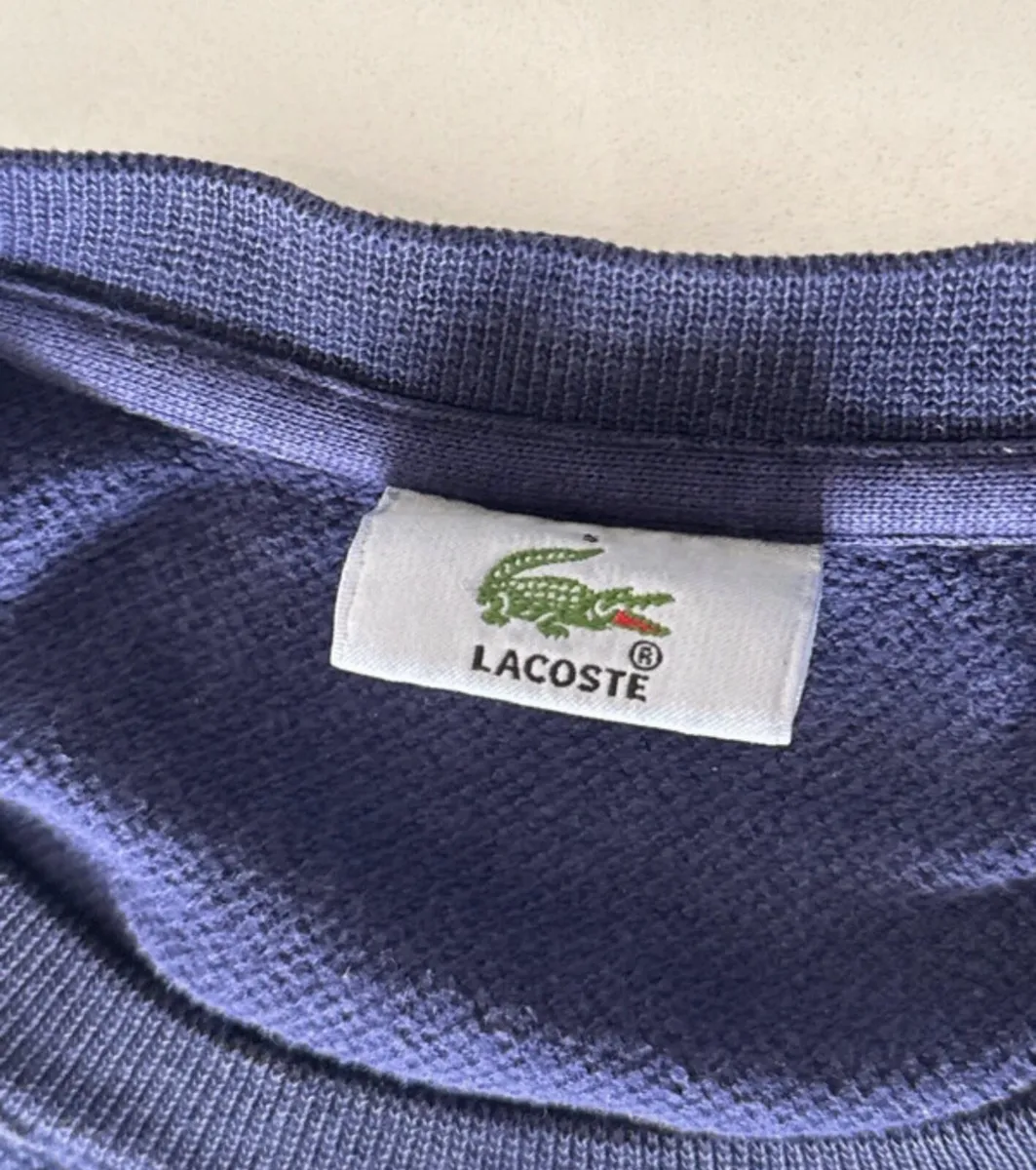 Men’s Navy Lacoste Sweater - Image 3