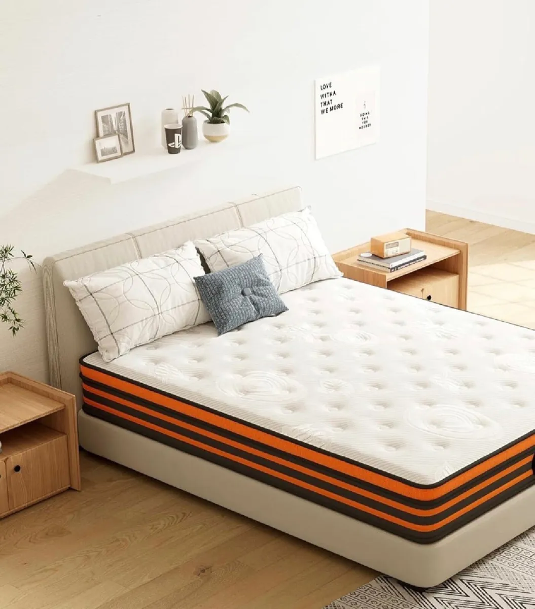4FT6 Double Mattress, 9-Zone Gel Memory Foam, 10 I - Image 4
