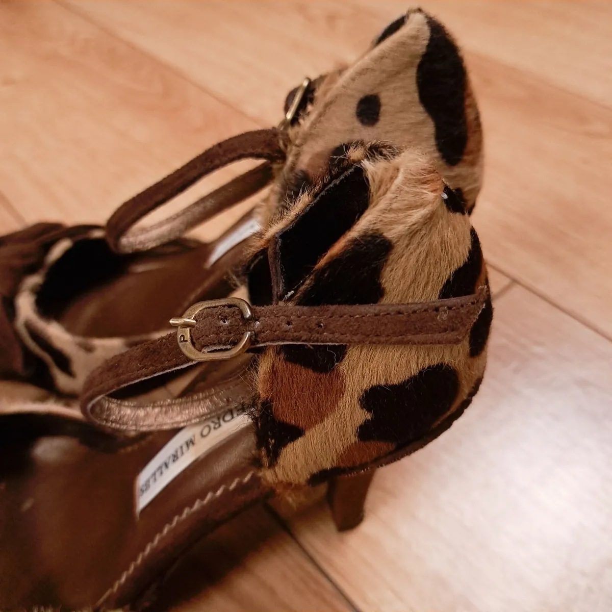 Pedro Miralles Brown Leopard Bow Heels 5UK - Image 3