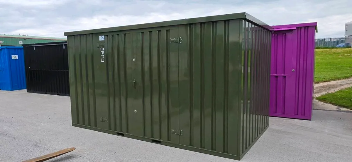 Steel CUBE shed, practical storage,  flatpack - Image 2