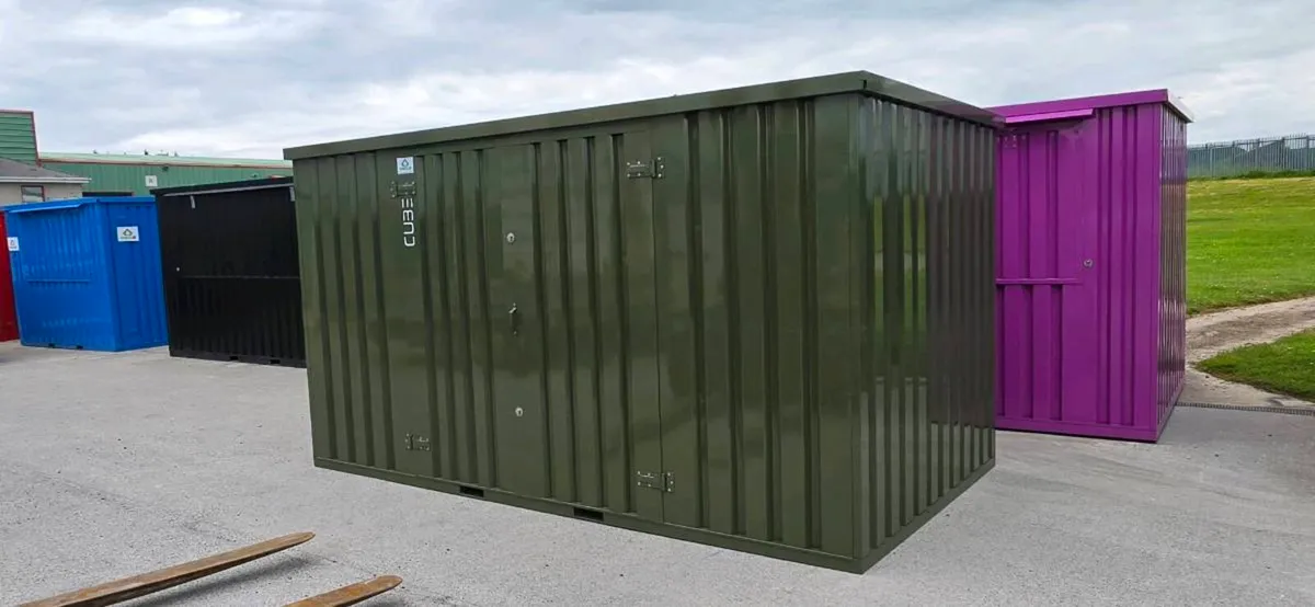 Steel CUBE shed, practical storage,  flatpack - Image 3