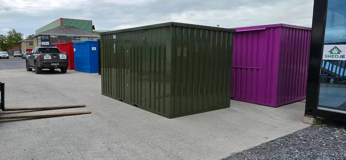 Steel CUBE shed, practical storage,  flatpack - Image 4