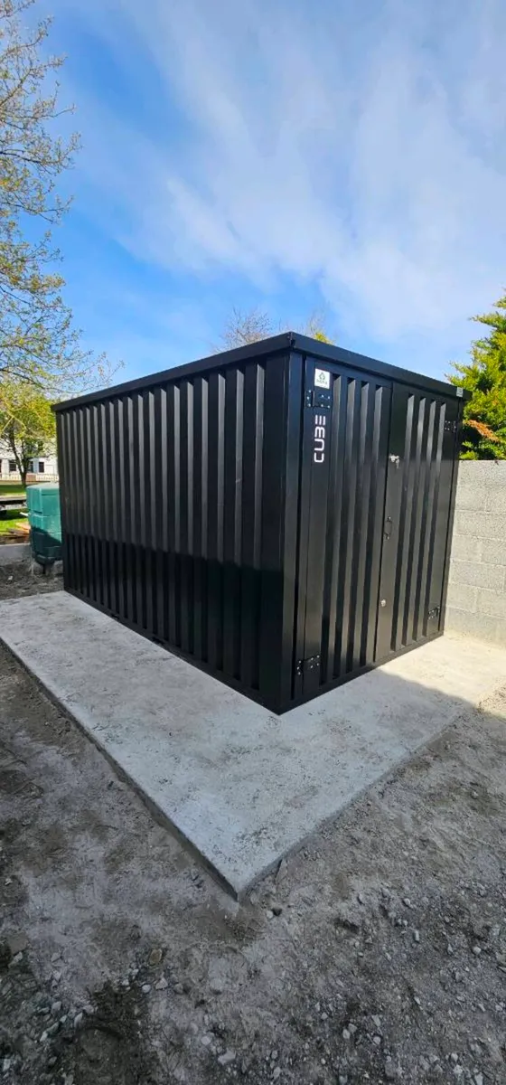 Steel CUBE shed, practical storage, flatpack - Image 1