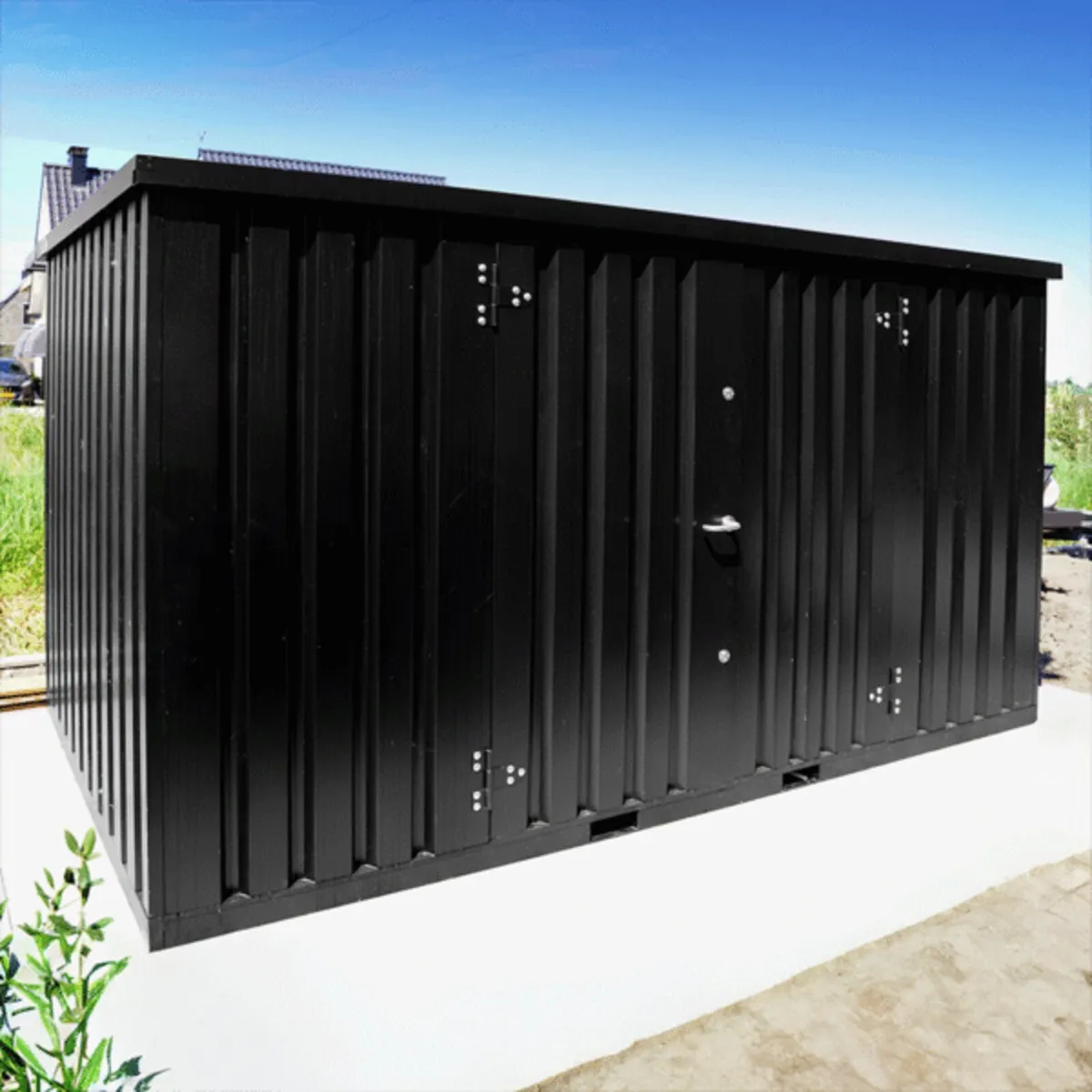 Steel CUBE shed, practical storage, flatpack - Image 2