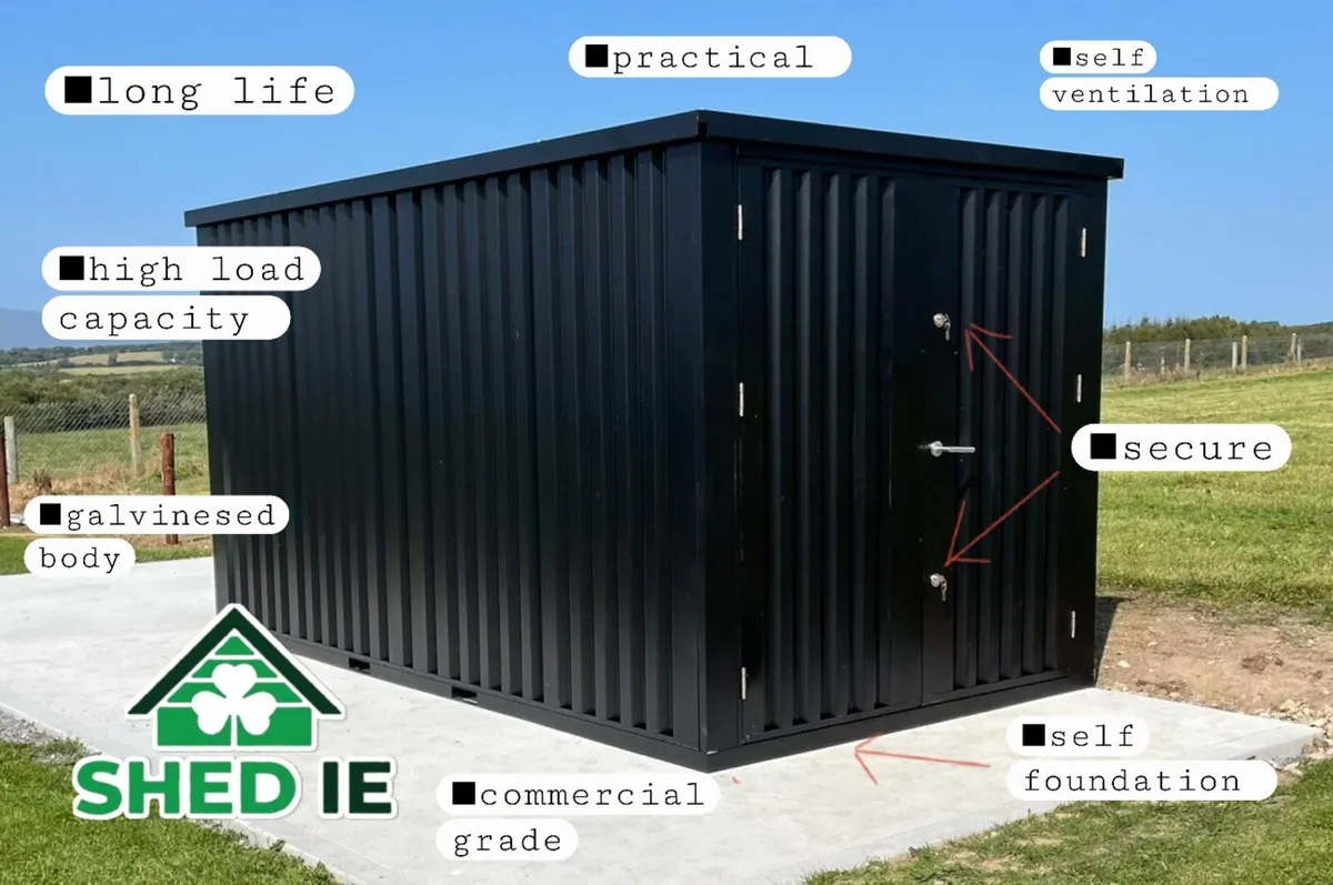 Steel CUBE shed, practical storage, flatpack - Image 1