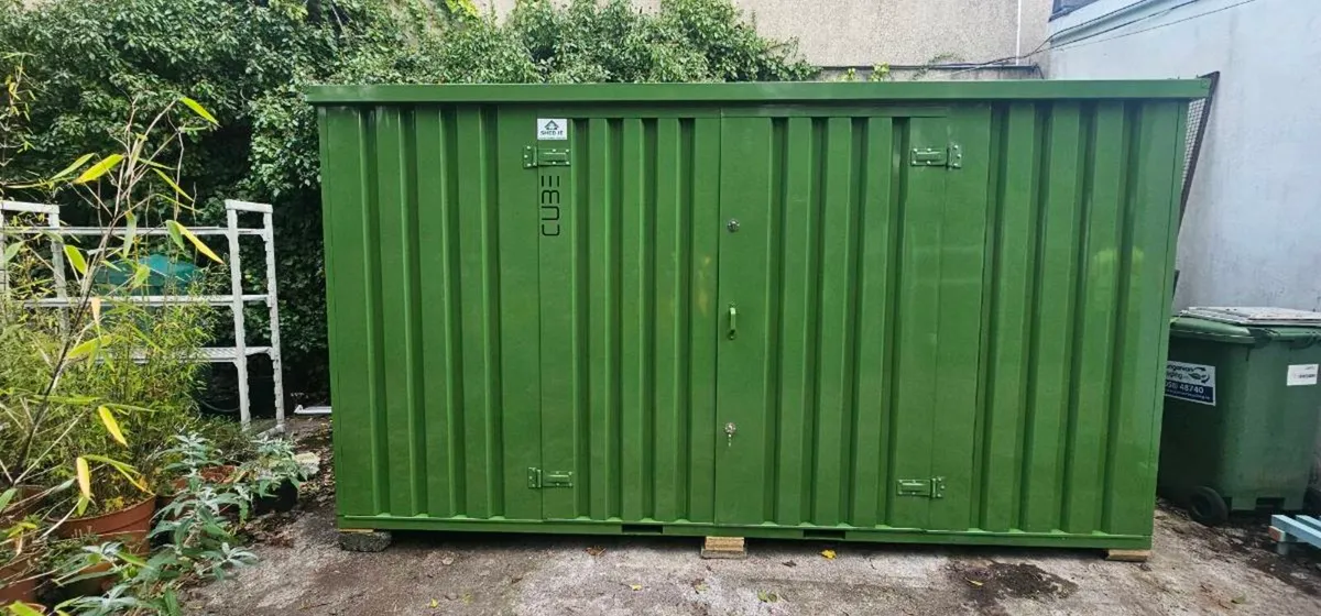 Steel CUBE shed, practical storage, flatpack - Image 2