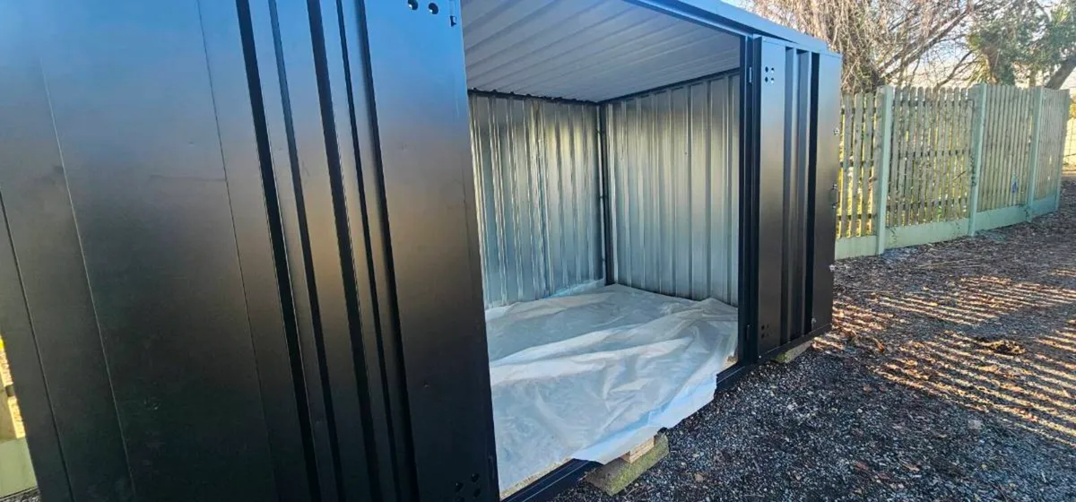 Steel CUBE shed, practical storage, flatpack - Image 4