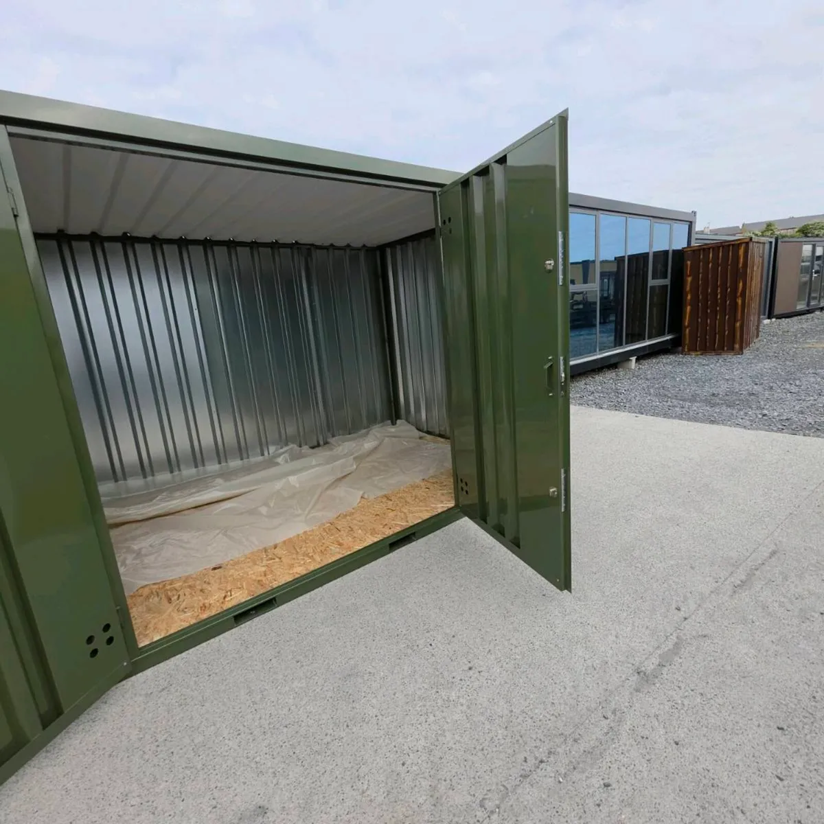 Steel CUBE shed, practical storage, flatpack - Image 1