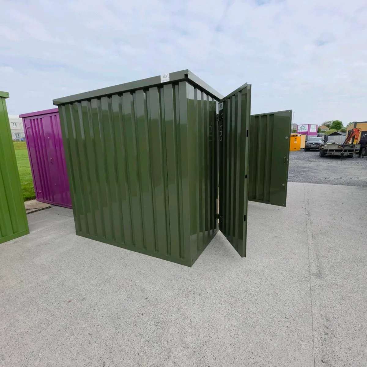 Steel CUBE shed, practical storage, flatpack - Image 3