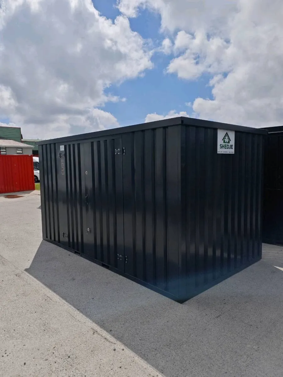 Steel CUBE shed, practical storage, flatpack - Image 4