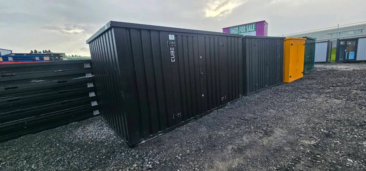 Steel CUBE shed, practical storage, flatpack - Image 2