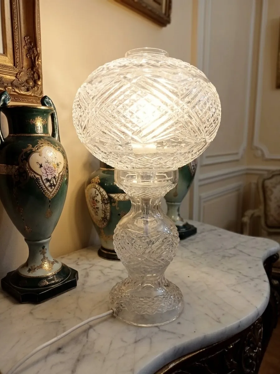 Tyrone crystal hurricane lamp - Image 2