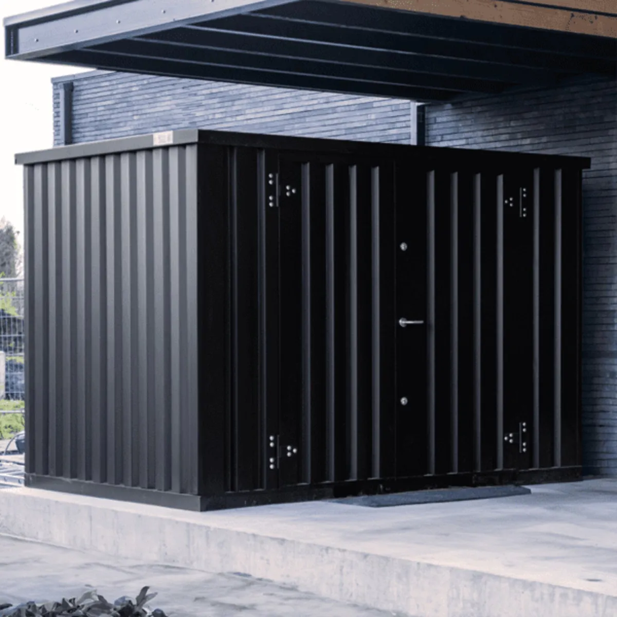 Steel CUBE shed, practical storage, flatpack - Image 2