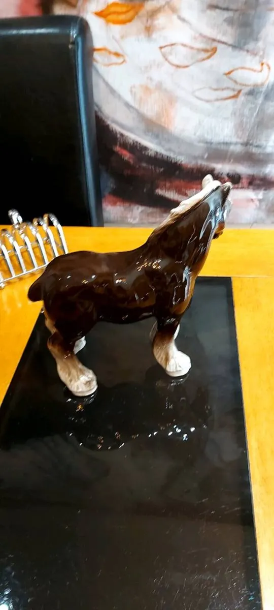 Vintage Ceramic 70's Shire Horse. - Image 2