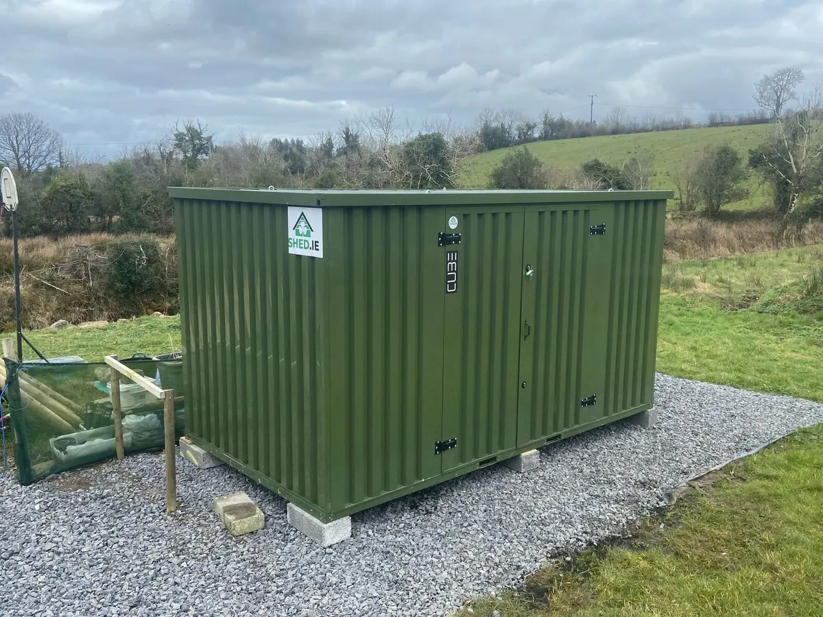 Steel CUBE shed, practical storage, flatpack - Image 3
