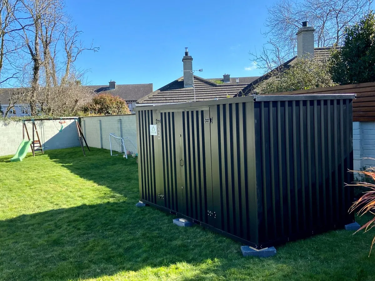Steel CUBE shed, practical storage, flatpack - Image 4