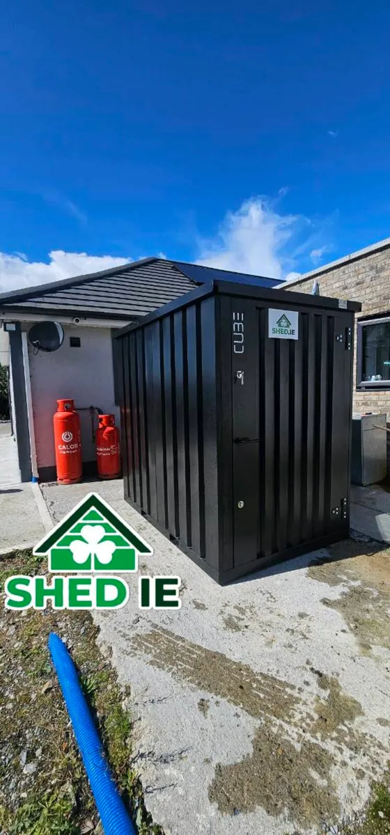 4x7.5 ft heavy duty steel CUBE sheds - Image 1