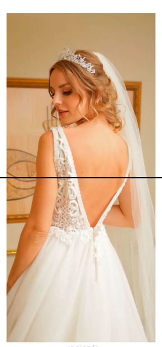 Wedding Dress with beads - Image 4