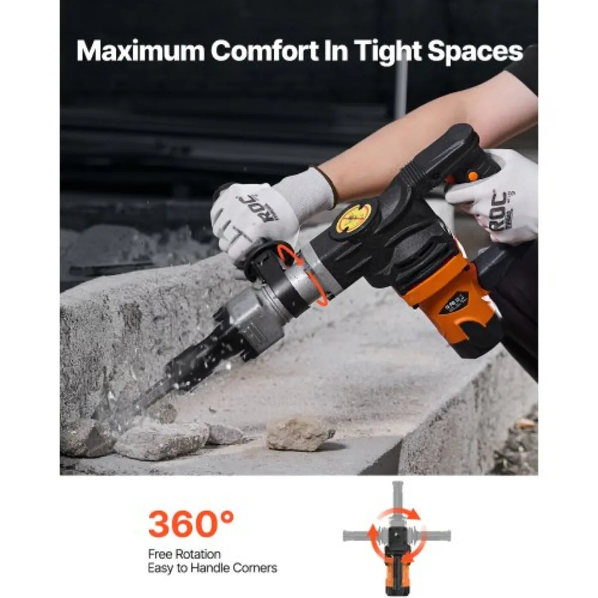 Demolition Jack Hammer Concrete Breaker 2200W Elec - Image 4