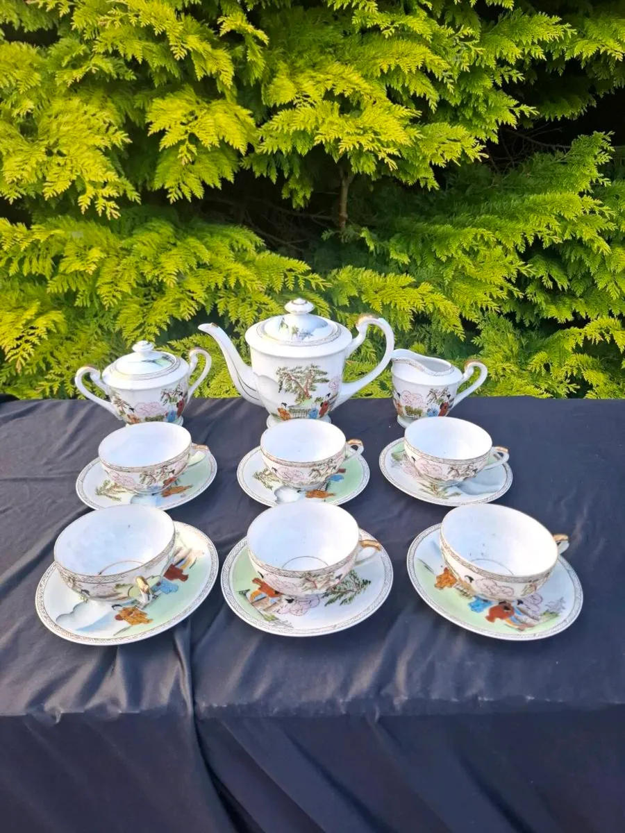 Lithophane japanese china tea service - Image 1