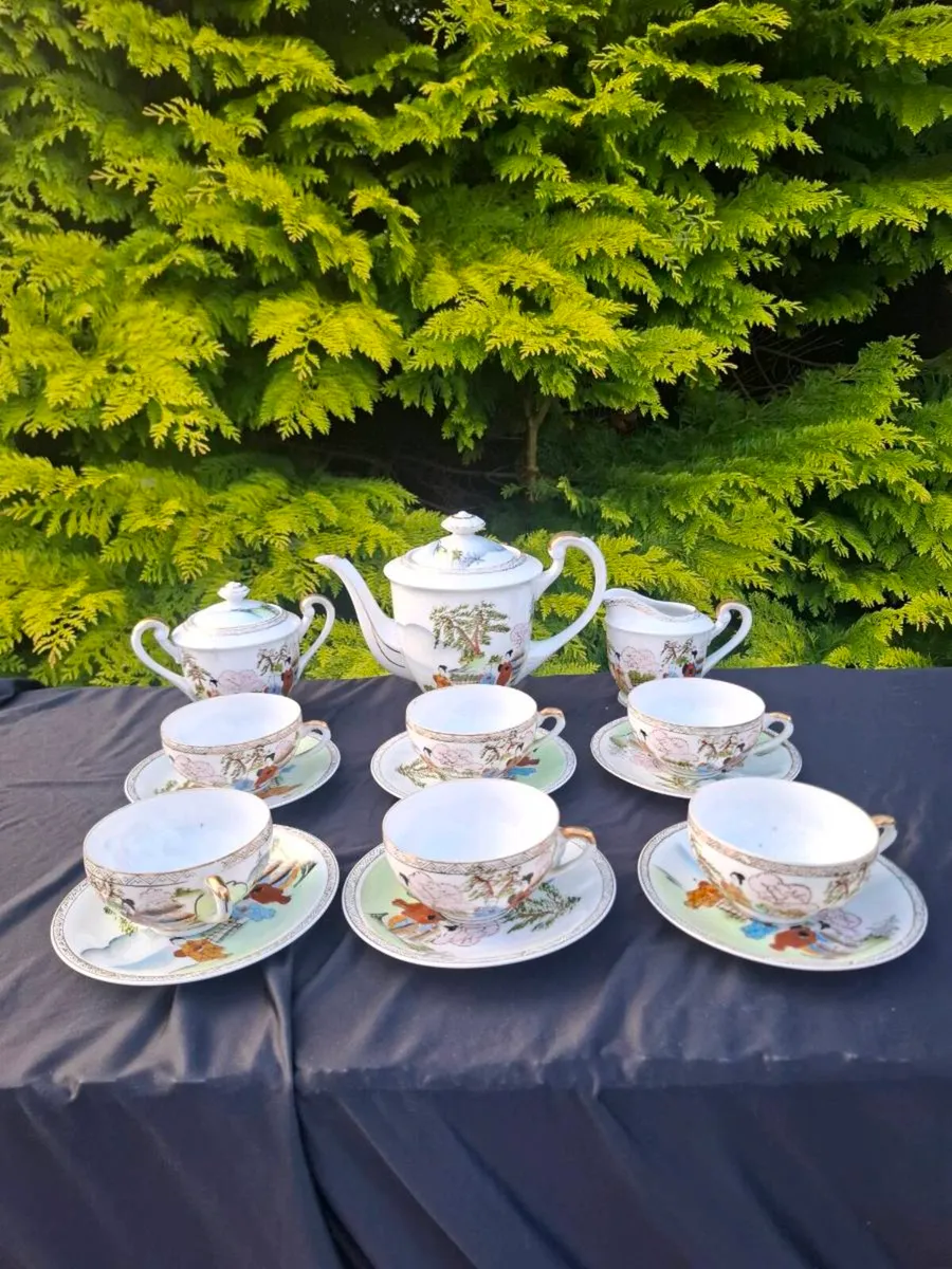 Lithophane japanese china tea service - Image 2