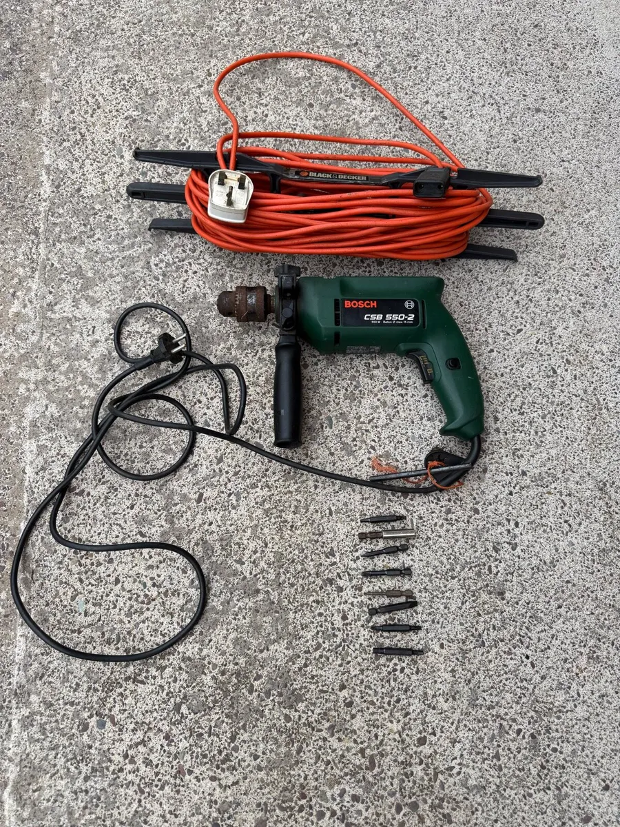 Bosch Drill Black & Decker 2 pin charger lead - Image 1