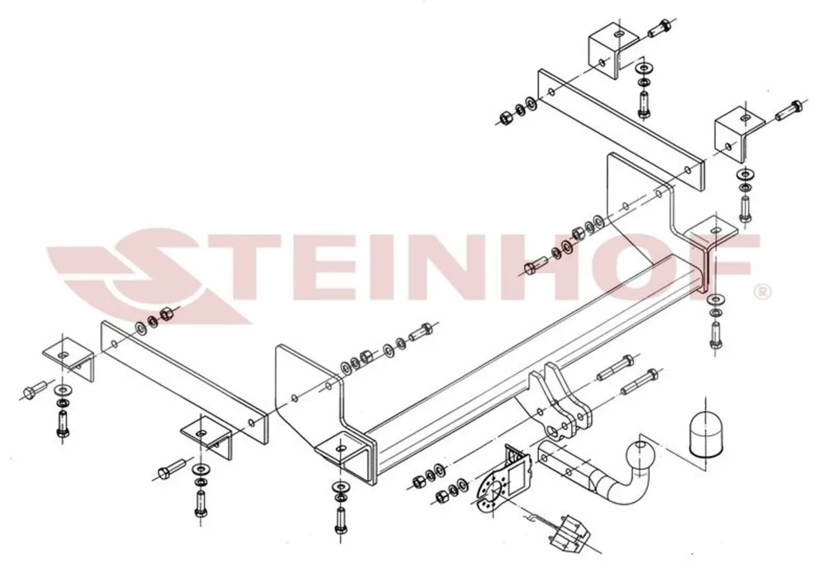 TOW BAR for RENAULT MASTER III 2010 to 2024 - Image 1